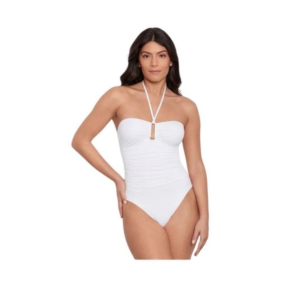 New Ralph Lauren white one piece swimsuit size 12